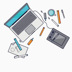 矢量手绘办公素材