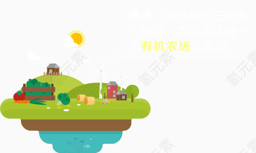 h5素材商业郊外风景