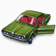 汞美洲狮年代的火柴盒汽车图标