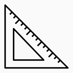 控制测量尺工具三角形办公图标集