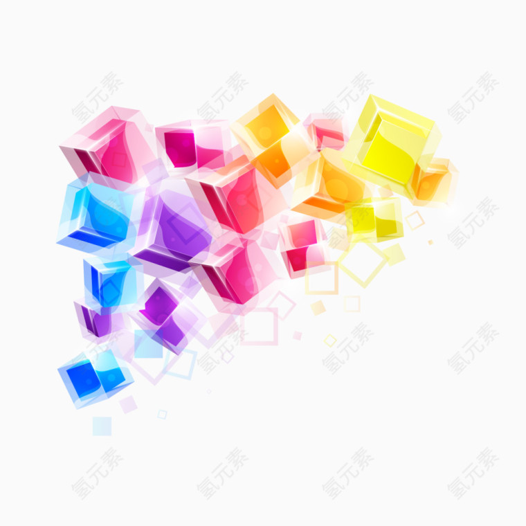 立体炫彩立方体