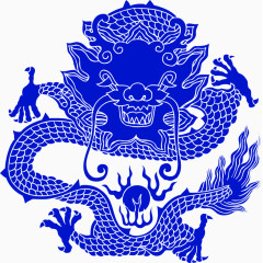 青花瓷龙图腾花纹