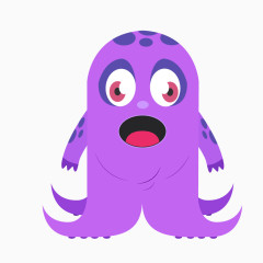 万圣节紫色怪物