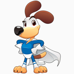 卡通超人装狗狗