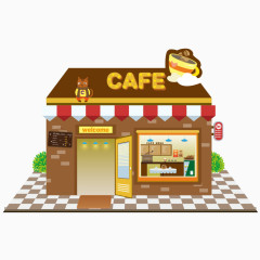 卡通咖啡店