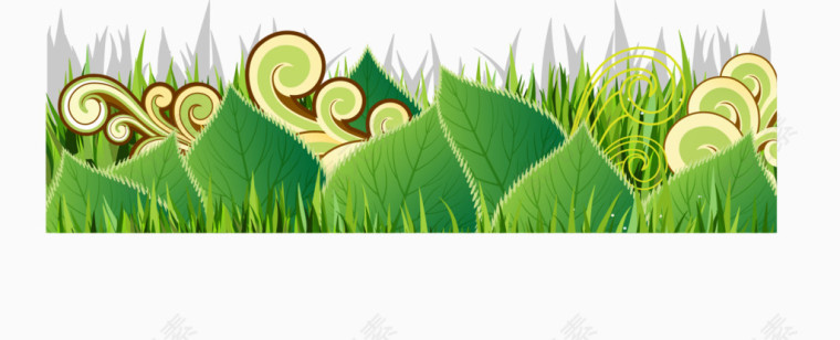 矢量绿色植物装饰元素