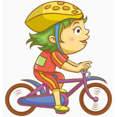 骑车的儿童