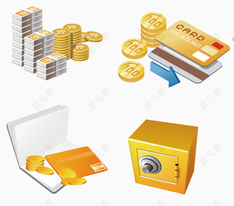 货币金币集合元素