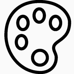 编辑的调色板图标