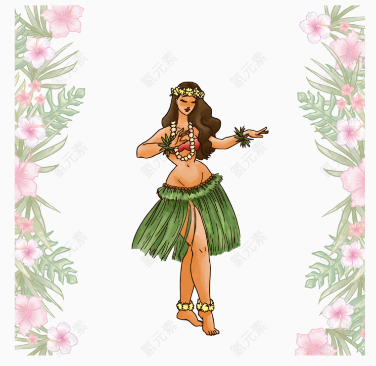 跳舞的土著女郎
