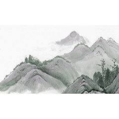 群山水墨 