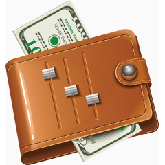 钞票低成本元素卡通