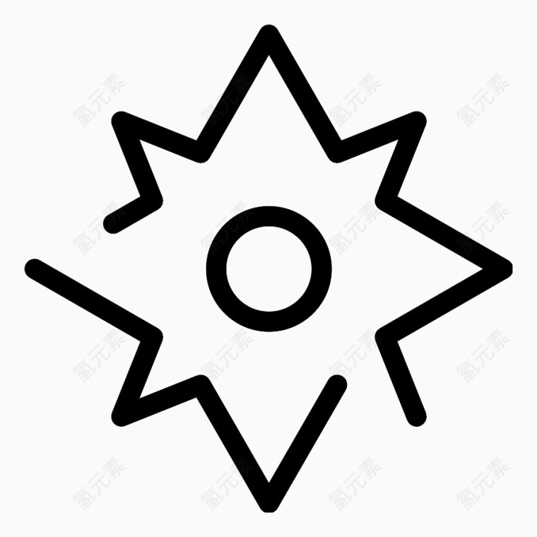 指南针Web-Navigation-Line-Craft-icons