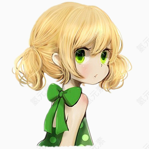 可爱卡通女孩手绘