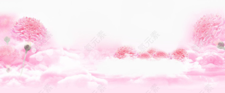 粉色花朵背景素材