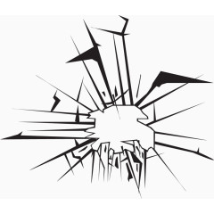 卡通绘制玻璃碎裂效果