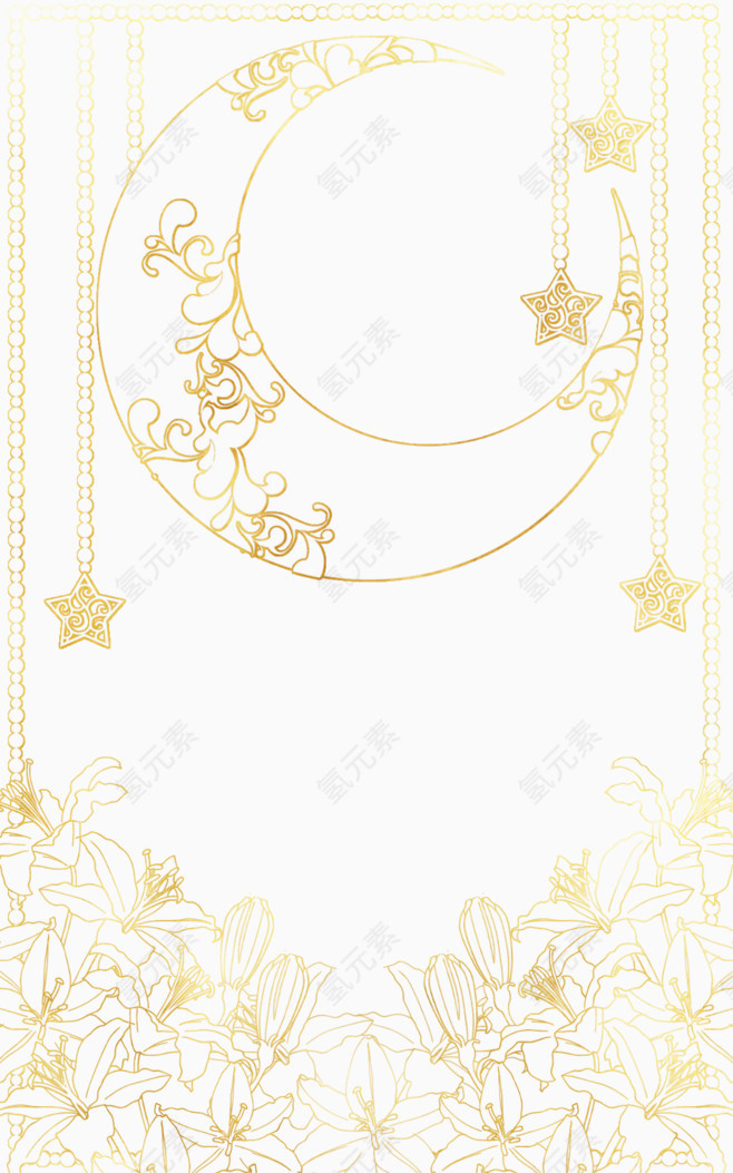 金色贴纸