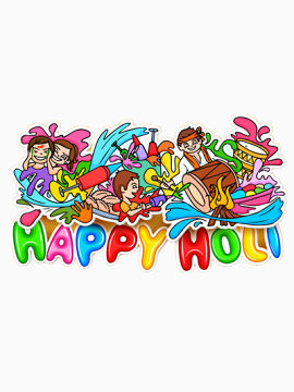 卡通人物插画矢量图