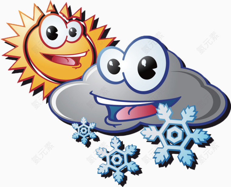 矢量图标天气预报