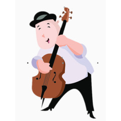拉提琴的音乐家