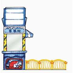 卡通清新售票站
