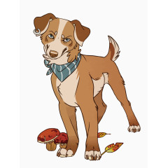 矢量中华田园犬