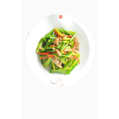 韭菜花炒鸭肠