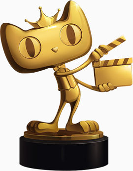 天猫 形象  金属  金色