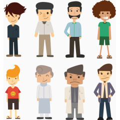 Q版创意商务卡通人物