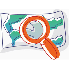 可爱卡通放大镜