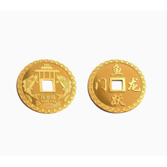 古代钱币形状金币