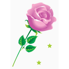 手绘漂亮的玫瑰花