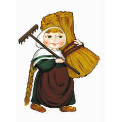 干活着的老妇人