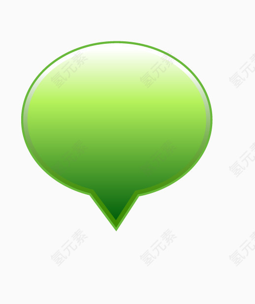 绿色标签图标元素