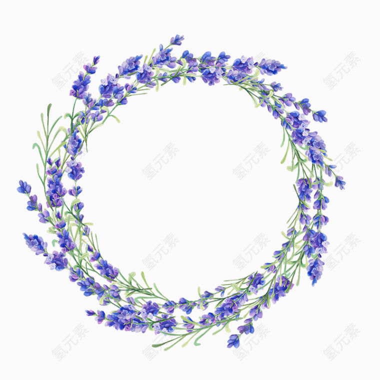 卡通精美五彩花卉圆环
