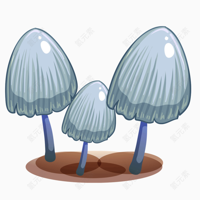 卡通精美蘑菇素材