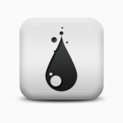 磨砂白广场图标自然奇迹雨滴自然奇观