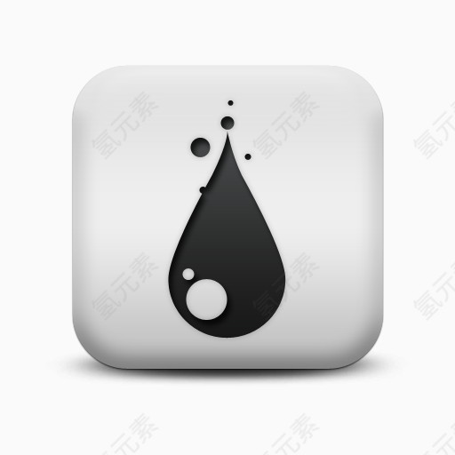 磨砂白广场图标自然奇迹雨滴自然奇观