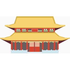矢量扁平化皇宫教堂