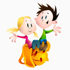  卡通小学生图片