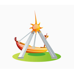 卡通世界名胜素材