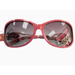 宝姿红灰色女士墨镜