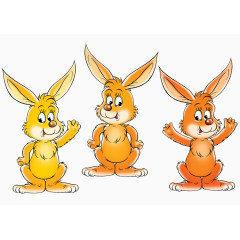 三只可爱的小兔子