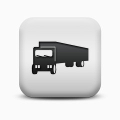不光滑的白色的广场图标运输旅行运输卡车Transport-travel-icons