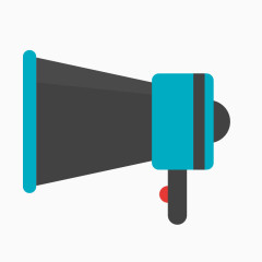 电影院元素喇叭图标素材