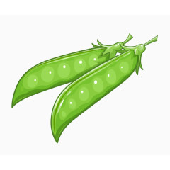 卡通豌豆矢量素材