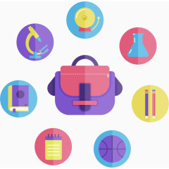 创意校园图标矢量素材