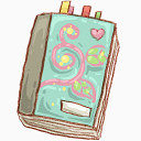 笔记本韩国手绘风格可爱图标