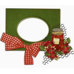 精美边框蝴蝶结