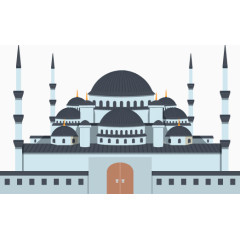 矢量扁平化皇宫